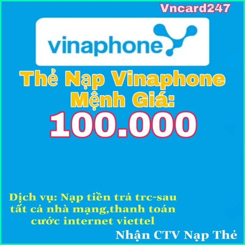 Thẻ Nạp Vina 100k