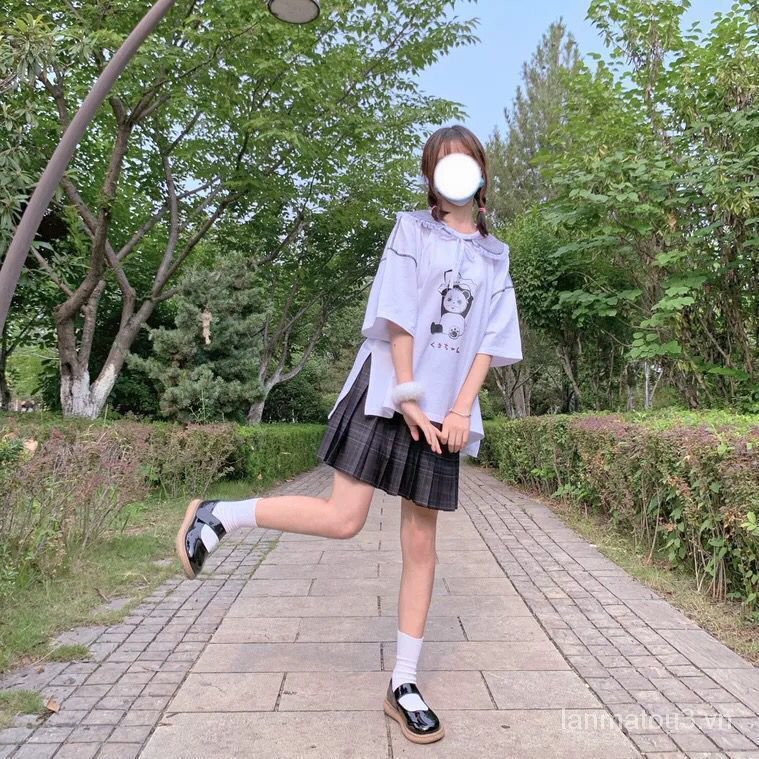 Giày Da Mũi Tròn Phong Cách Retro Nhật Bản Cho Nữ | BigBuy360 - bigbuy360.vn