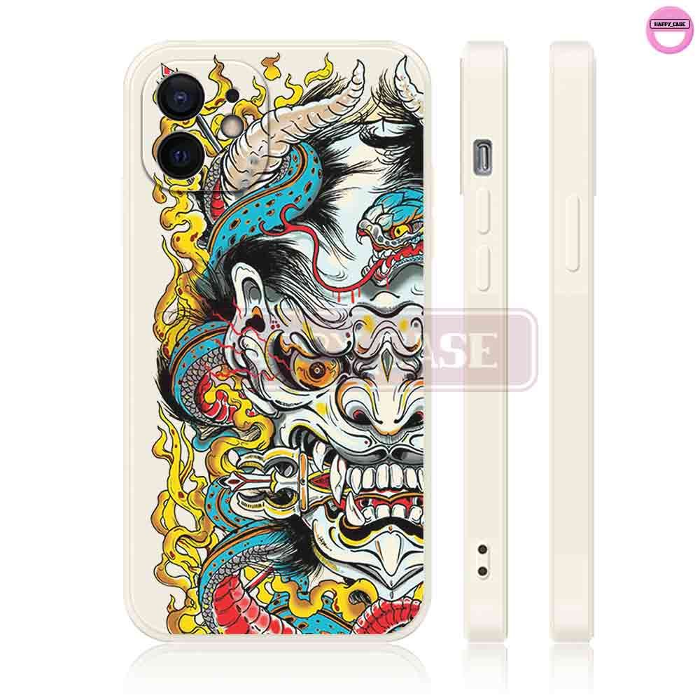 Ốp iPhone NB194 Hình Quỷ Nhật Bản Chống Sốc iPhone Happy Case