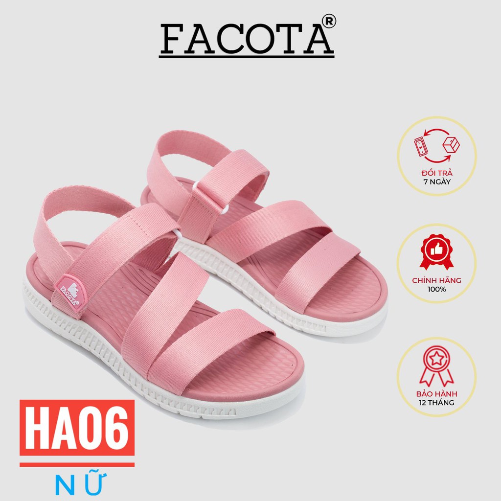 Giày sandal nữ Facota V1 Sport HA06 chính hãng quai dù