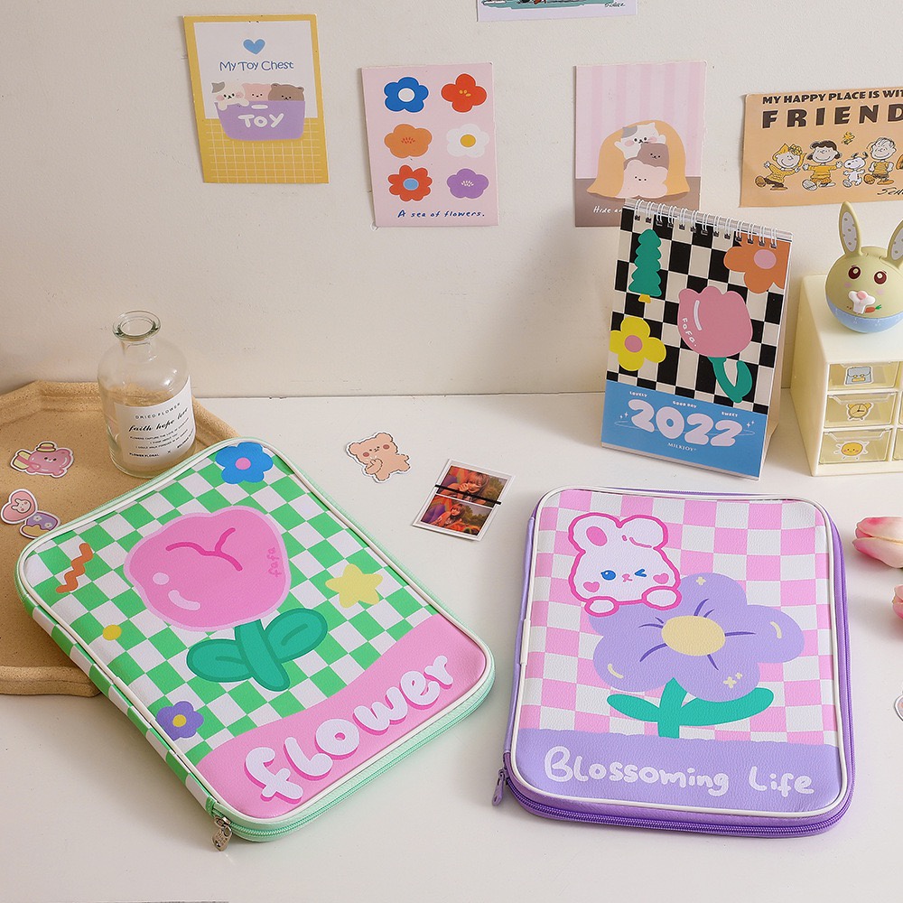 Túi đựng Laptop kích thước 11 10.5 10.2 inch phong cách Hàn Quốc dễ thương xinh xắn