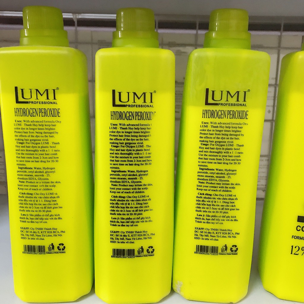 [ GIÁ SỈ ]  Oxy Trợ Nhuộm Lumi,  Không Xót Rát Da Đầu Đủ Loại 3, 6, 9, 12 ( Chai 1000ml)