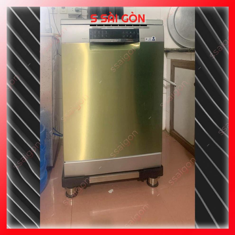 Chân đế máy giặt tủ lạnh trụ Inox cao cấp - Bảo hành 2 năm