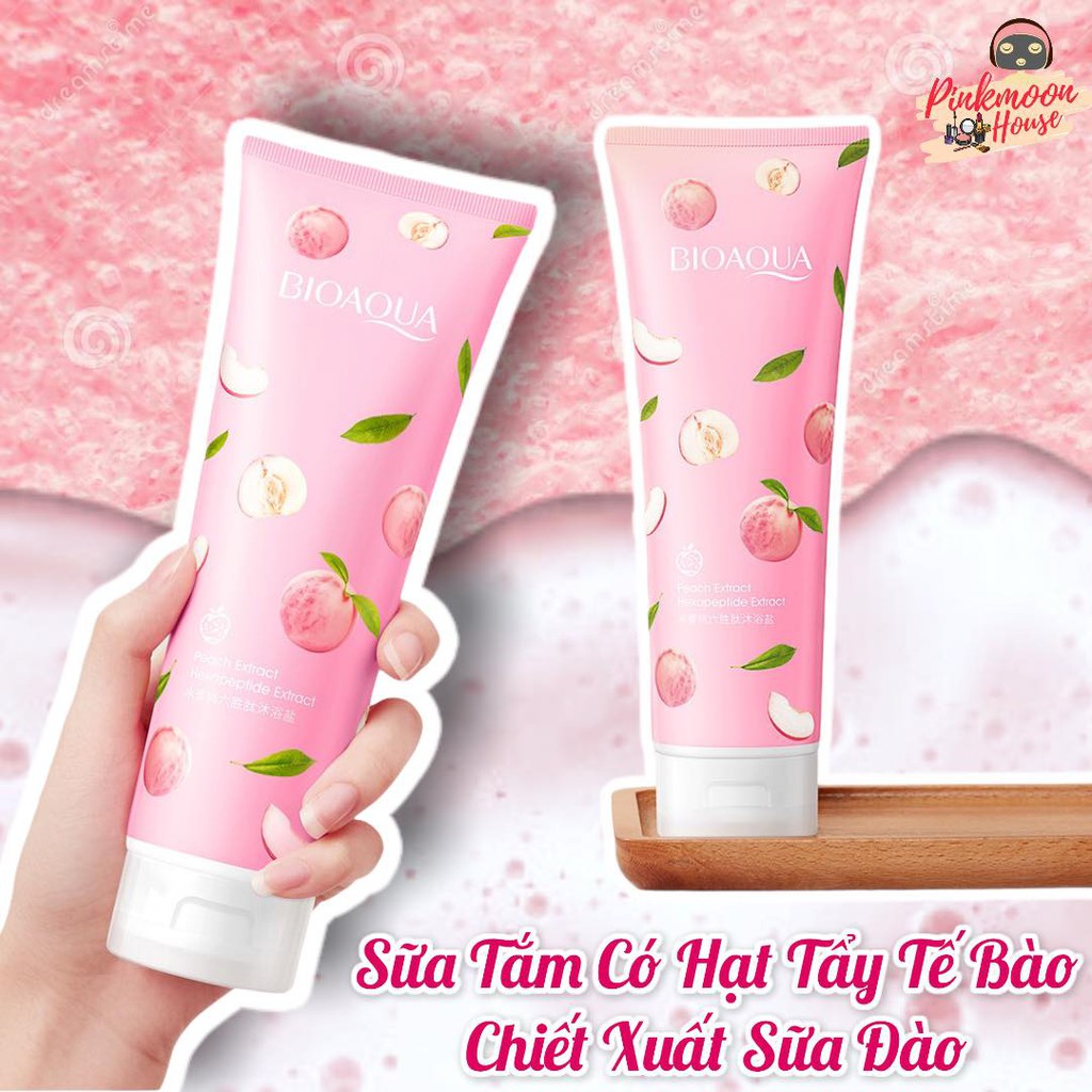 Sữa Tắm Có Hạt Tẩy Tế Bào Chết Hương Đào Thơm Mát