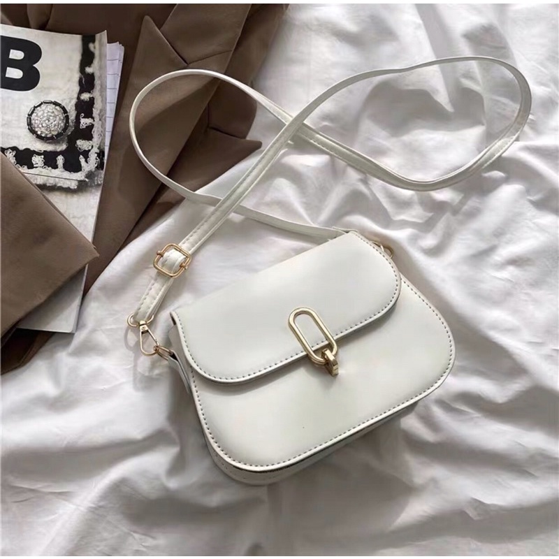 Túi xách nữ đẹp, túi đeo chéo đi chơi da chếp ly quai nhúm TL 124