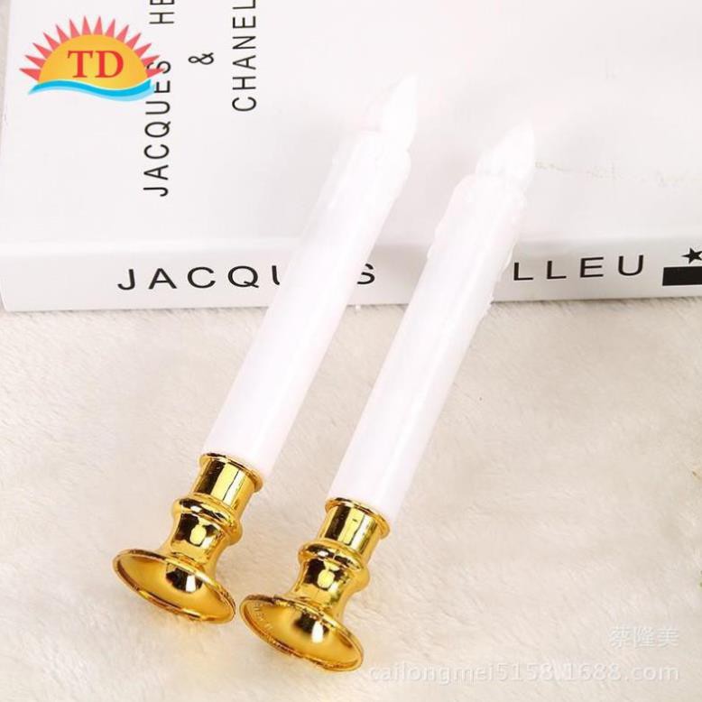 Cặp Nến điện tử để bàn thờ có chân đế loại cao 13cm, loại cao 19cm