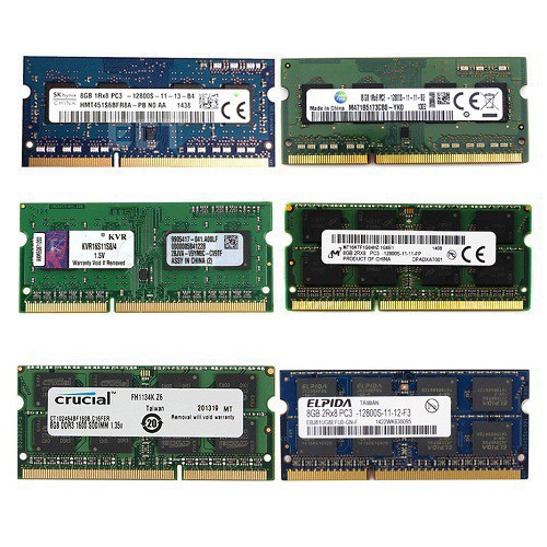 Ram Laptop 8GB 4GB DDR3 DDR3L bus 1600 nhiều hãng