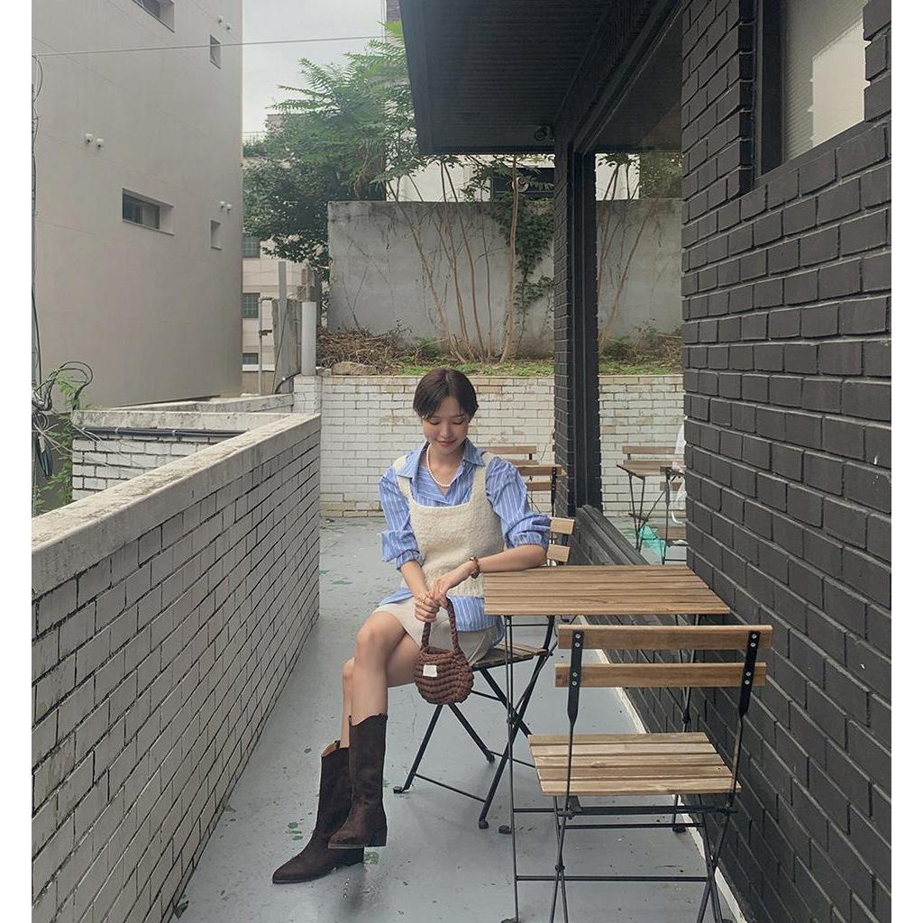 60635 Bên Ngoài Thời Trang Áo Yếm Trắng