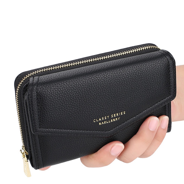 Ví cầm tay PIERRE LOUES dáng dài đa năng có ngăn đựng thẻ cho nữ