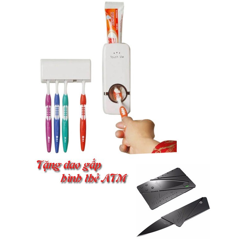 Hot-Dụng cụ lấy kem đánh răng tự động tặng dao gấp ATM