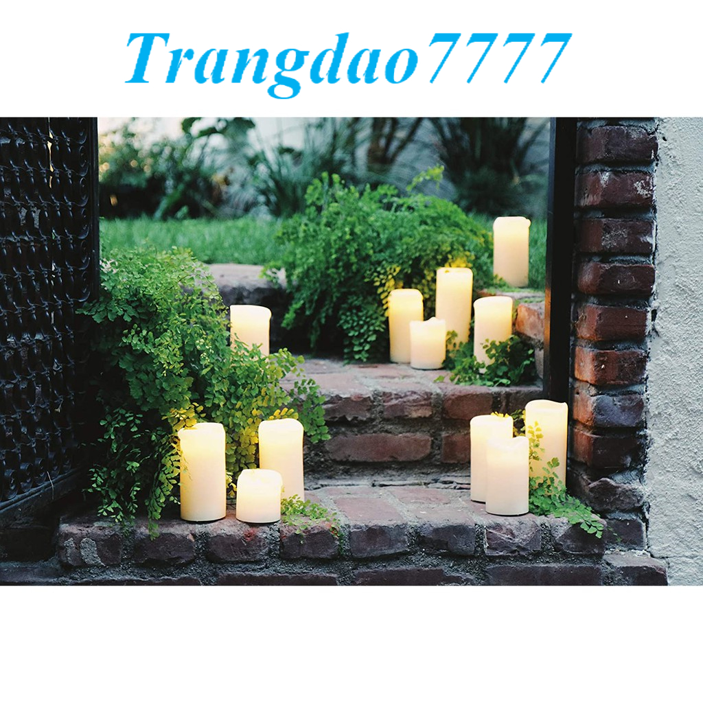 1 Cây Nến Sáp Điện Tử Đèn Led Tim Lắc Size 7*5CM Trang Trí Lễ Tiệc Thờ Cúng Lễ Vu Lan Candle Led Light