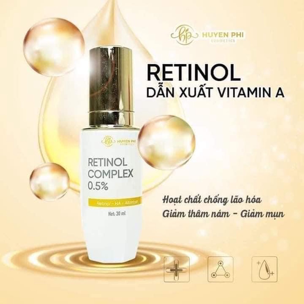 Bộ tái sinh Huyền Phi Retinol,Kem phục hồi Heli B5 tái tại, trẻ hóa, trắng hồng làn da