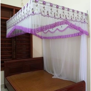 Màn khung vuông(Cả bộ) (1.6mx2mx2.2m) Tuyn lạnh đẹp mềm mịn...