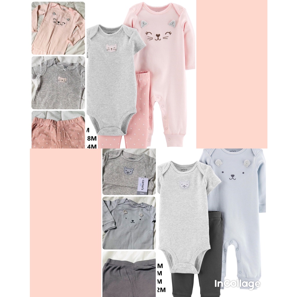SET BỘ 3 CHI TIẾT CỦA CARTER'S CHO BÉ TRAI VÀ BÉ GÁI