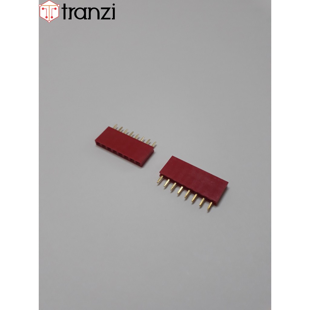 Giăm cắm 2.54mm đơn cái thẳng 8P 8.5mm đỏ - túi 10 cái