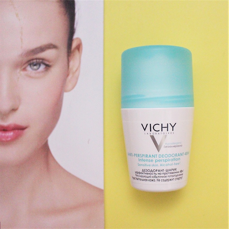 [NHẬP KHẨU-TEM PHỤ] Lăn Khử Mùi VICHY Ngăn Mồ Hôi, Giữ Khô Thoáng DÉODORANT 50ML