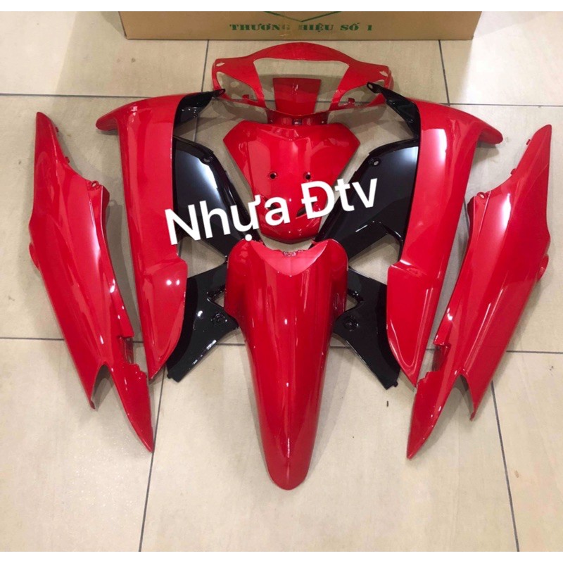 Dàn vỏ Wave cá - wave Anpha - wave Rs đỏ