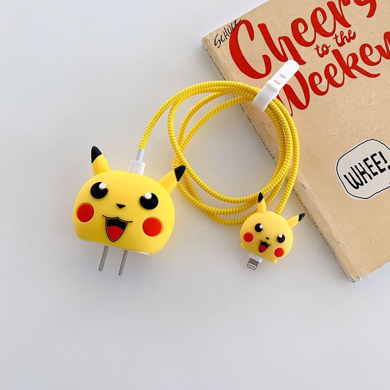 Vỏ Bảo Vệ Hộp Sạc Tai Nghe Apple 13 iPhone12 11pro Hình Pikachu Đáng Yêu