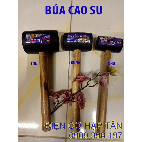 Búa cao su cán gỗ giá xưởng