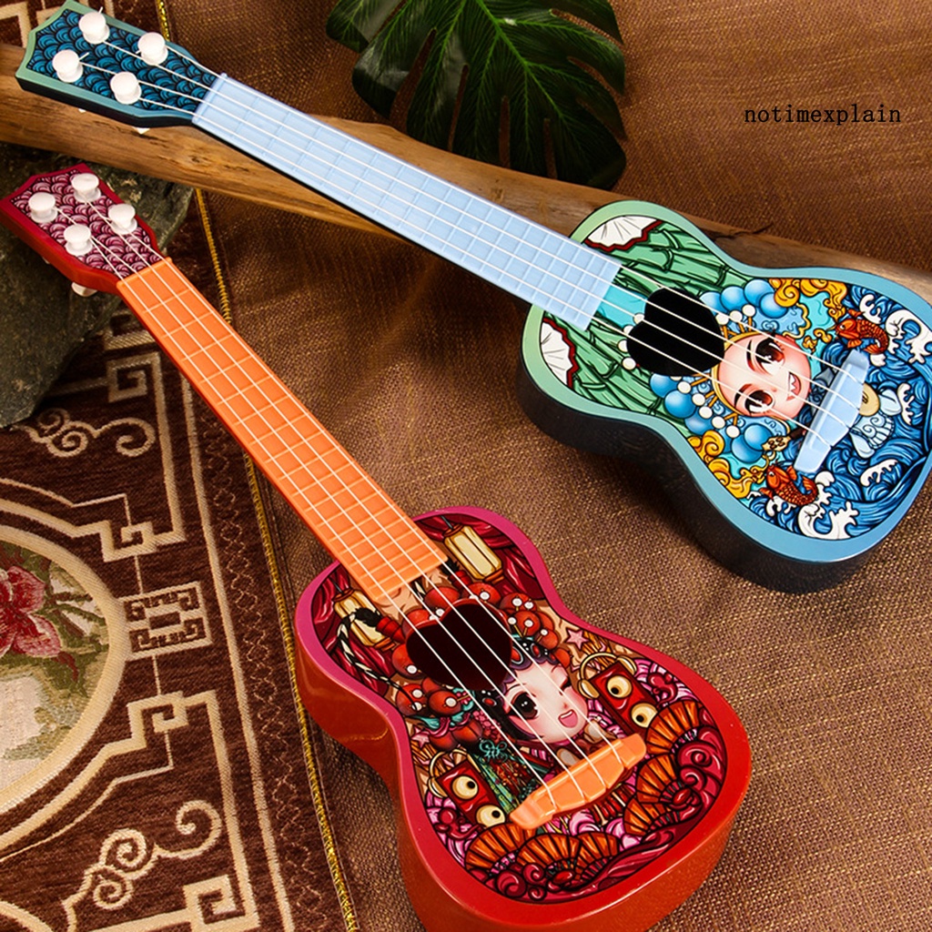 Đàn Ukulele Mini Màu Đỏ Trơn Cho Người Mới Bắt Đầu