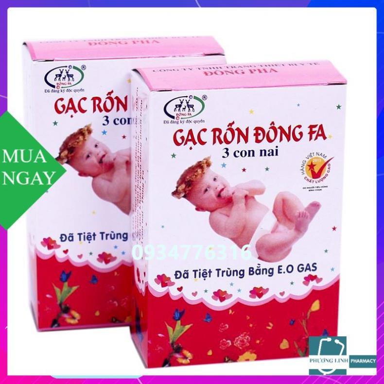 COMBO HỘP 3 CHIẾC GẠC RỐN ĐÔNG PHA - GẠC RỐN CHO TRẺ SƠ SINH