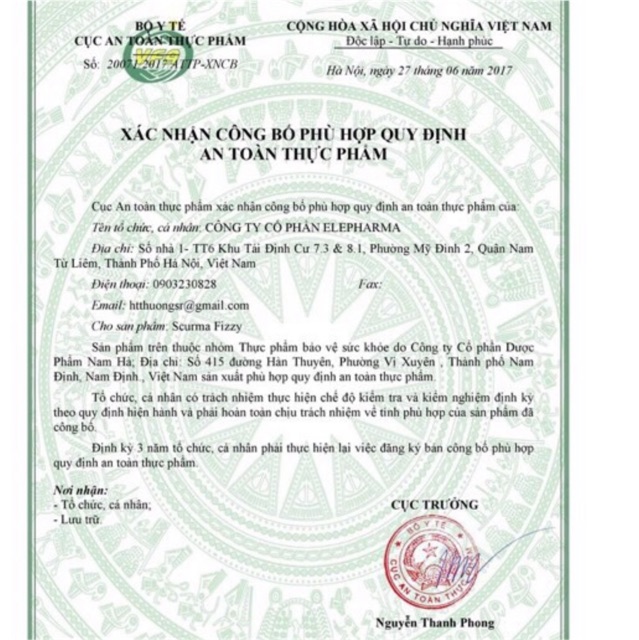 Viên sủi Scurma Fizzy-từ tinh bột nghệ