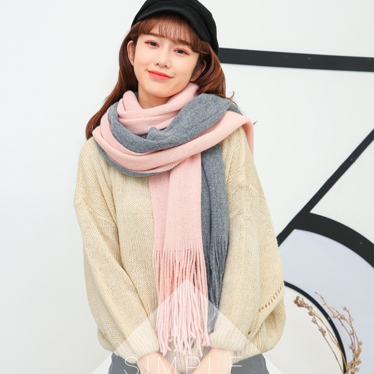 Khăn Chất Len Dạ Cashmere Pha Màu Style Hàn Quốc Dành Cho Cả Nam Và Nữ donghogiare88