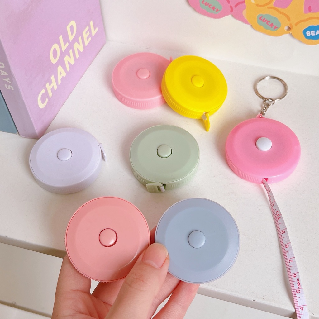 Thước Dây Mini 2m Mềm Mại In Họa Tiết Hoạt Hình Dễ Thương