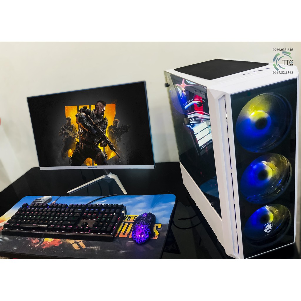 🥊FLASH SALE G7 PRO RYZEN 5 + 24" Cong 75HZ 🔥RYZEN 5 2600/ 16GB DRR4/ VGA 8GB/ SSD XÉ GIÓ | BigBuy360 - bigbuy360.vn