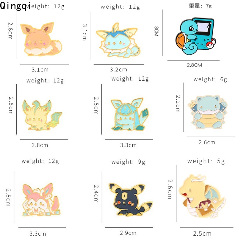 Ghim cài áo Miss Zoe hình pikachu dễ thương cho fan hâm mộ