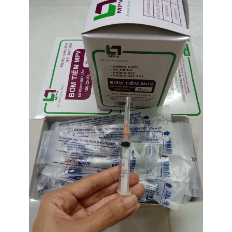 Bơm kim tiêm 3ml/cc