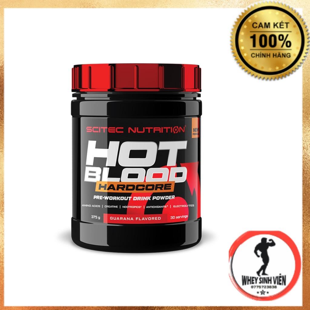 HOT BLOOD | Scitec Hot Blood Hardcore | Pre workout Tăng Năng Lượng Sức Mạnh