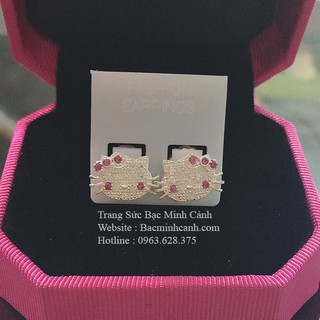 Bông tai hình mèo Hello Kitty cho bé