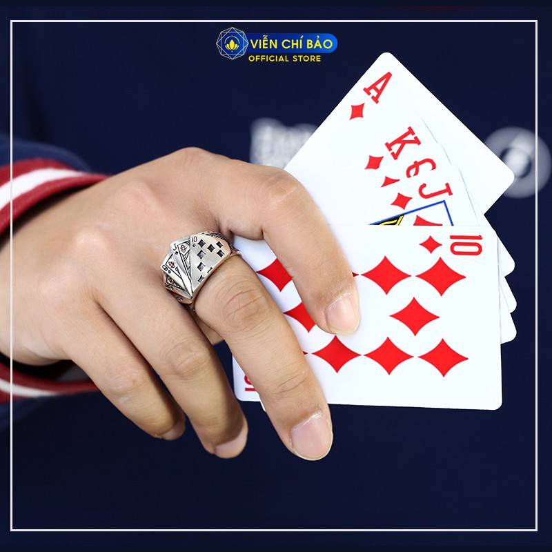 Nhẫn bạc nam Sảnh Chúa, sảnh rồng chất liệu bạc Thái 925 thời trang phụ kiện trang sức nam Viễn Chí Bảo N101222