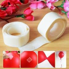Băng dính bóng bay -Keo chuyên dụng dán bóng cuộn 100 miếng dán