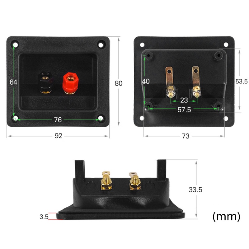 Jack Cắm Bắp Chuối Khuếch Đại Âm Thanh 2Pin Chuyên Dụng