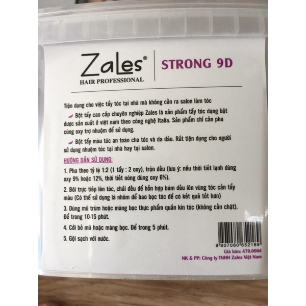 Bột tẩy tóc Zales 500g