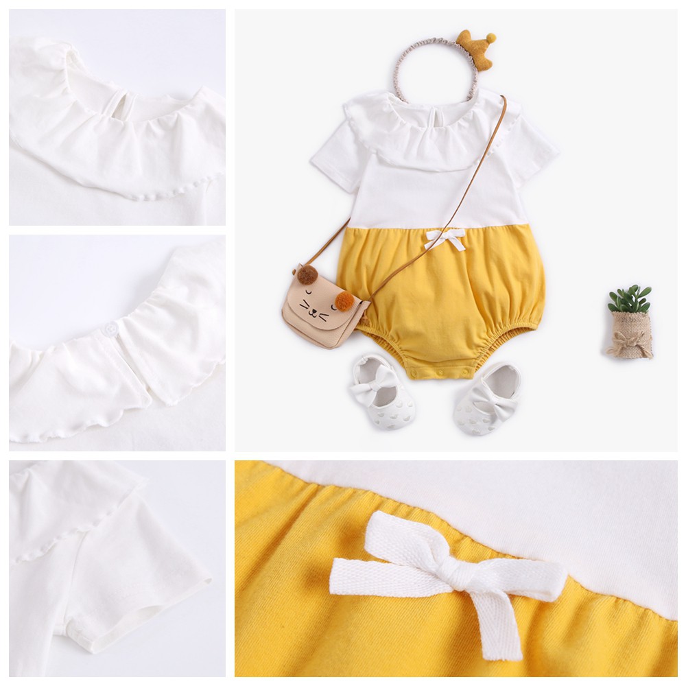 Jumpsuit Sanlutoz chất liệu cotton thời trang mùa hè xinh xắn cho bé gái