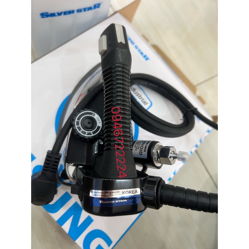Bàn ủi hơi nước công nghiệp bình treo ES-94A hàn quốc hàng công ty  kèm mặt nạ chống bóng loại tốt