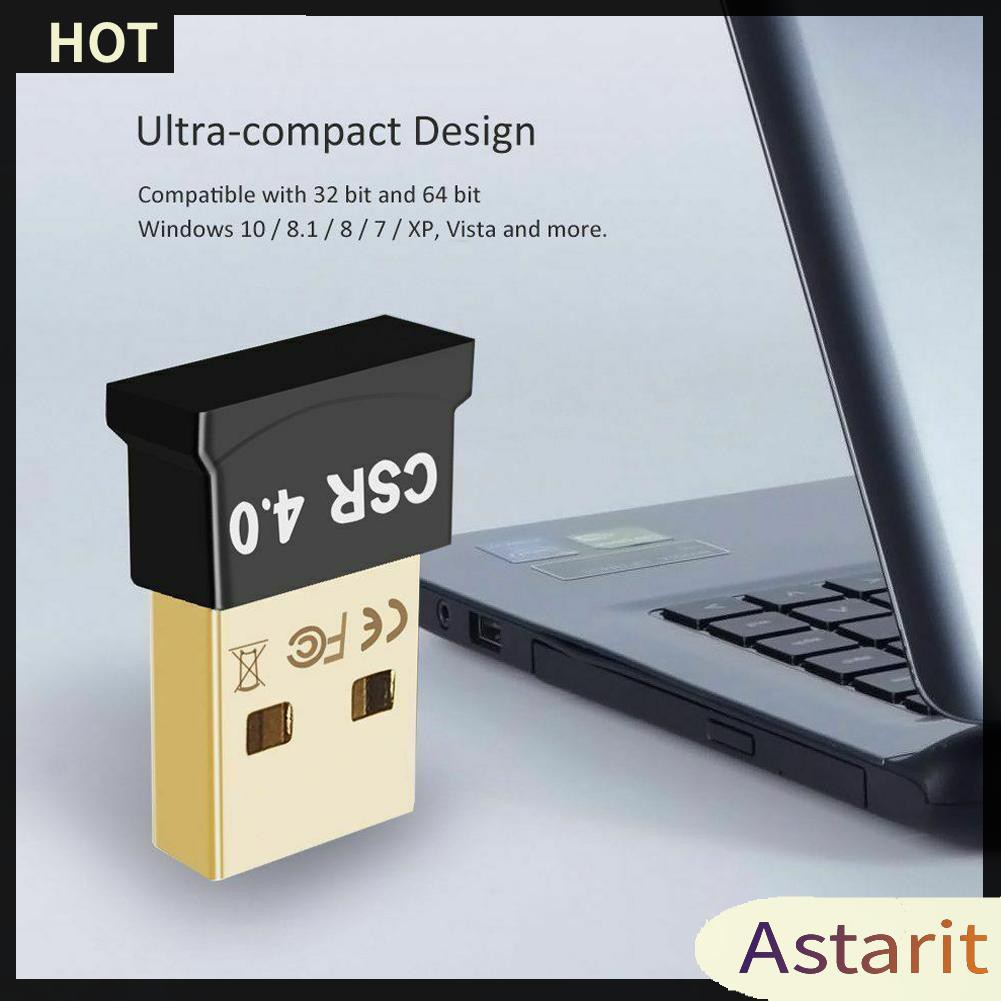 Usb Dongle Kết Nối Bluetooth 4.0 Csr 4.0 Cho Máy Tính