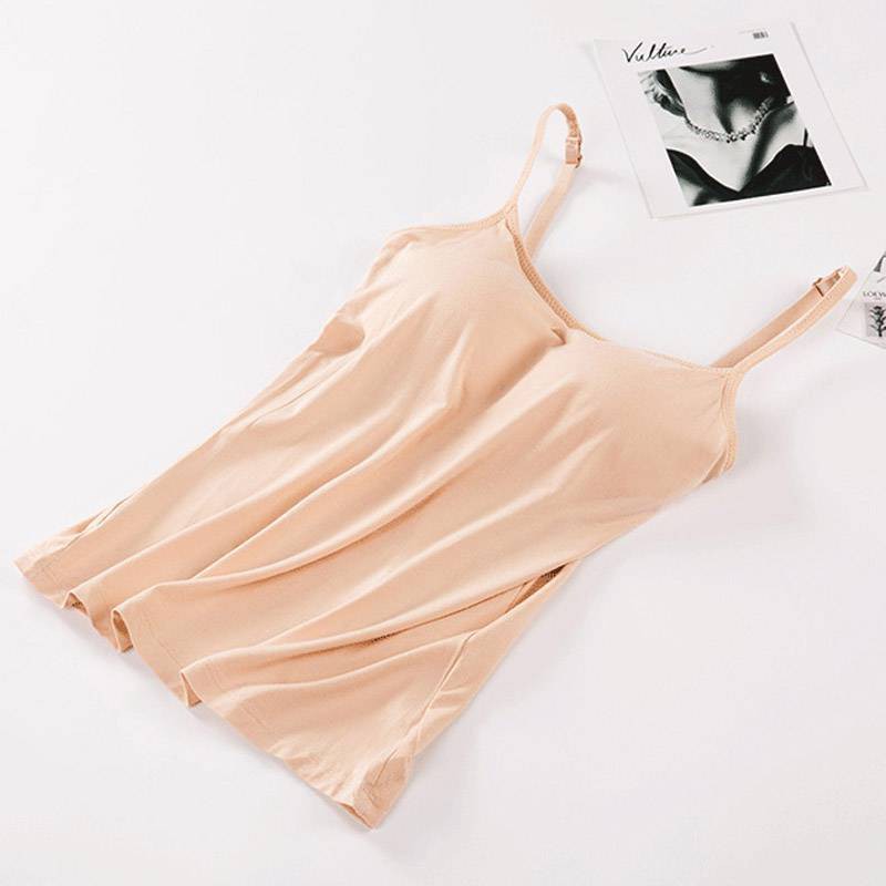 [Mã FAMAYWA giảm 10K đơn 50K] Áo 2 dây màu trơn có mút nâng ngực thời trang quyến rũ cho nữ | BigBuy360 - bigbuy360.vn