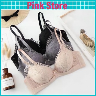 Áo Lót Nữ Bra Ren Không Gọng Nâng Ngực Mềm Mại Cao Cấp PINKSTORE ML03