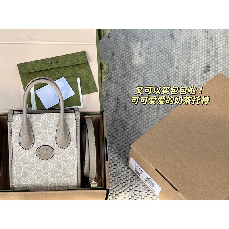 Túi xách nữ thương hiệu Gucci Mini Tote da thật cao cấp