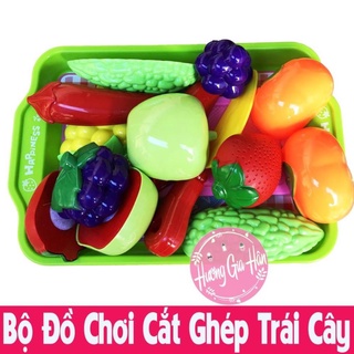 Bộ Đồ Chơi Cắt Ghép Trái Cây Bằng Nhựa 10 Chi Tiết [Thanh Mai Shop]