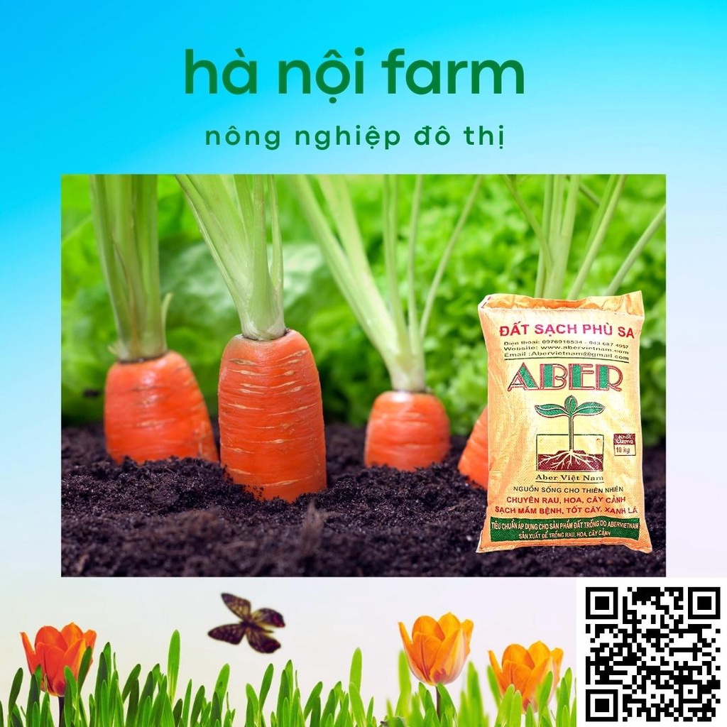 Đất aber. đất sạch trồng cây giàu dinh dưỡng sạch mầm bệnh -