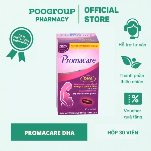 Viên uống Promacare DHA bổ sung dưỡng chất cho mẹ bầu, bồi bổ sức khỏe, giảm mệt mỏi