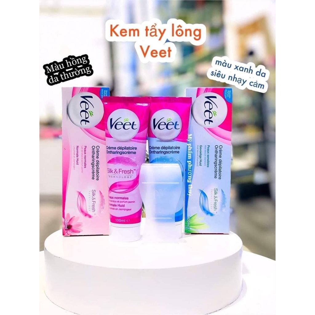 Kem tẩy lông veet 100ml - Tẩy lông tay, tẩy lông chân, tẩy lông nách hiệu quả - Thành phần tự nhiên cho da nhạy cảm