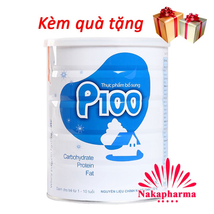 ✅ (KÈM QUÀ) Sữa tăng cân P100 900g – Sữa Viện Dinh Dưỡng – Dành cho bé biếng ăn, suy dinh dưỡng