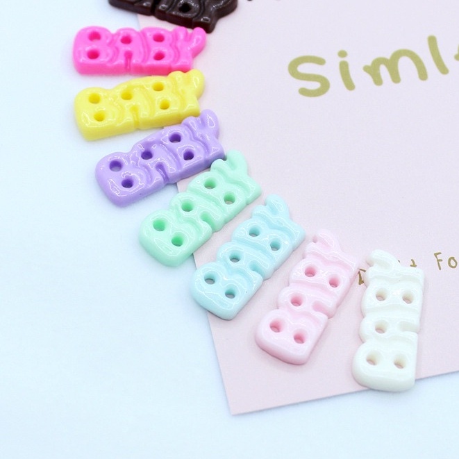 sicker cross họa tiết gắn dép chữ baby SHINCROSS77