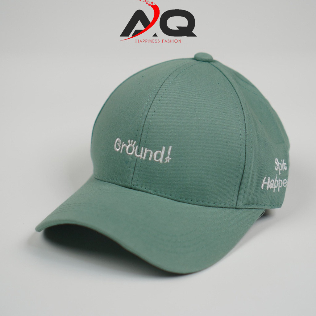 Mũ Lưỡi Trai GROUND nam nữ Nón Lưỡi Trai Phong Cách Nón Kết Form Mềm Vải Cotton 1 Lớp Hot Trend